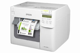 Epson TM C3500 - Impresora de etiquetas - color - chorro de tinta - Rollo (10,8 cm), plegado en abanico (10,8 cm) - 720 x 360 ppp - hasta 101.6 mm/segundo - LAN, host USB - cortador