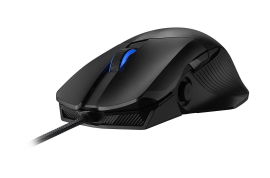 ASUS ROG Chakram Core - Ratón - óptico - 5 botones - cableado - USB - negro