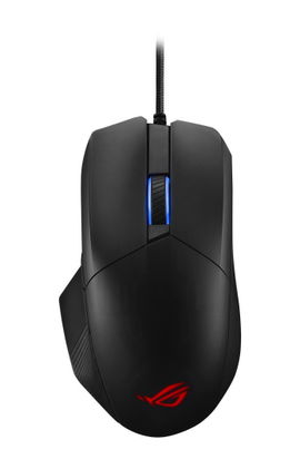 ASUS ROG Chakram Core - Ratón - óptico - 5 botones - cableado - USB - negro