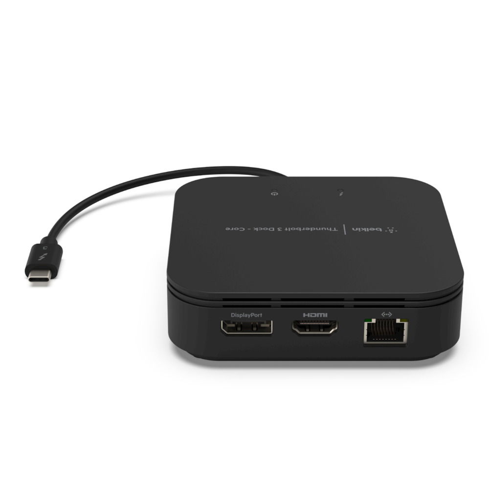 Belkin Thunderbolt 3 Dock Core - Estación de conexión - Thunderbolt 3 - HDMI, DP - GigE Belkin Thunderbolt 3 Dock Core - Estación de conexión - Thunderbolt 3 - HDMI, DP - GigE