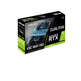 ASUS DUAL-RTX3060TI-O8G-MINI-V2 - OC Edition - tarjeta gráfica - GF RTX 3060 Ti - 8 GB GDDR6 - PCIe 4.0 - 3 x DisplayPort, HDMI