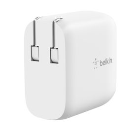 Belkin - - 40 vatios - PD 3.0 - 2 conectores de salida (2 USB-C) Belkin - - 40 vatios - PD 3.0 - 2 conectores de salida (2 USB-C)