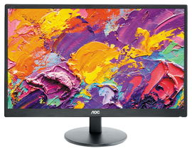 MONITOR AOC LED  21.5 E2270SWHN HDMI BLACK 1920x1080