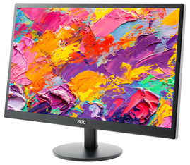 MONITOR AOC LED  21.5 E2270SWHN HDMI BLACK 1920x1080