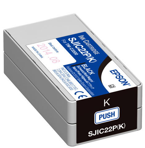 Epson SJIC22P(K) - Negro - original - cartucho de tinta - para ColorWorks TM-C3500; TM C3500