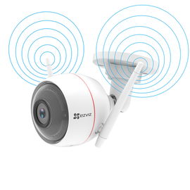 Bala IP 2 Megapixel / Inalámbrica / Lente 2.8 mm / 30 mts IR / Grabación en la Nube / Audio de Dos Vías / Sirena / Luz Blanca / Ranura para Memoria / Exterior. Bala IP 2 Megapixel / Inalámbrica / Lente 2.8 mm / 30 mts IR / Grabación en la Nube / Audio de Dos Vías / Sirena / Luz Blanca / Ranura para Memoria / Exterior.