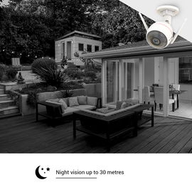 Bala IP 2 Megapixel / Inalámbrica / Lente 2.8 mm / 30 mts IR / Grabación en la Nube / Audio de Dos Vías / Sirena / Luz Blanca / Ranura para Memoria / Exterior. Bala IP 2 Megapixel / Inalámbrica / Lente 2.8 mm / 30 mts IR / Grabación en la Nube / Audio de Dos Vías / Sirena / Luz Blanca / Ranura para Memoria / Exterior.