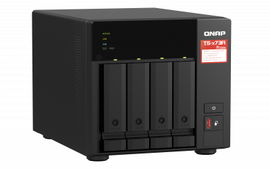 NAS QNAP TS-473A-8G-US PROCESADOR AMD RYZEN V1500B / MEMORIA RAM 8GB / 4 BAHIAS FRONTALES SATA 3.5 PULGADAS y 2.5 PULGADAS / 2 PUERTOS RJ45 2.5GbE / MONTAJE EN ESCRITORIO / APLICACIONES  PYME PARA COMPARTIR Y RESPALDAR DATOS EN LA NUBE