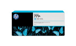 HP 771A - 775 ml - cián claro - original - DesignJet - cartucho de tinta - para DesignJet Z6200, Z6600, Z6610, Z6800, Z6810 HP 771A - 775 ml - cián claro - original - DesignJet - cartucho de tinta - para DesignJet Z6200, Z6600, Z6610, Z6800, Z6810