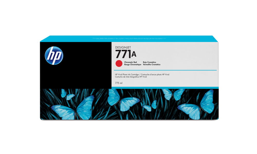 HP 771A 775-ml Chromatic Red DesignJet Ink Cartridge