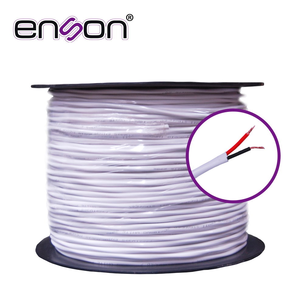CABLE MULTIFILAR ENSON 73201W305 2C/18 PRO-II 100% COBRE 2 CONDUCTORES ROJO/NEGRO SIN BLINDAR BOBINA DE 305MTS