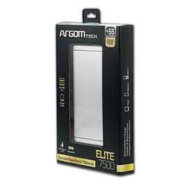Batería Portátil Argom Plateada - 7500mAh