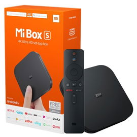 Xiaomi Mi TV Box S - Reproductor streaming en 4K Ultra HD, Bluetooth, Wi-Fi, Asistente de Google con Chromecast, Negro