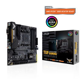 ASUS TUF GAMING B450M-PLUS II - Placa base - micro ATX - Socket AM4 - AMD B450 Chipset - USB-C Gen1, USB 3.2 Gen 1, USB 3.2 Gen 2 - Gigabit LAN - Tarjeta gráfica (CPU necesaria) - HD Audio (8-canales) ASUS TUF GAMING B450M-PLUS II - Placa base - micro ATX - Socket AM4 - AMD B450 Chipset - USB-C Gen1, USB 3.2 Gen 1, USB 3.2 Gen 2 - Gigabit LAN - Tarjeta gráfica (CPU necesaria) - HD Audio (8-canales)