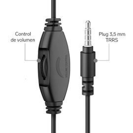 Audífonos multimedia 3,5 mm ultradelgados