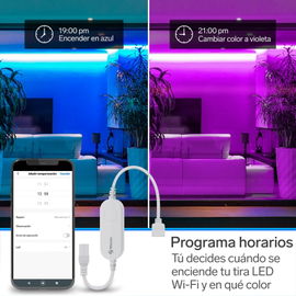 Controlador Wi-Fi* para tira LED RGB Controlador Wi-Fi* para tira LED RGB