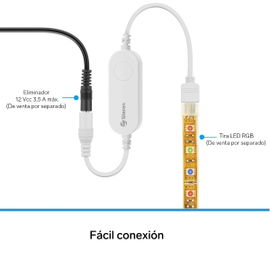 Controlador Wi-Fi* para tira LED RGB Controlador Wi-Fi* para tira LED RGB