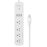 Multicontacto Wi-Fi* de 4 salidas horizontales y triple cargador USB