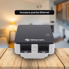 Repetidor Wi-Fi* 2,4 GHz, 17 m de cobertura Repetidor Wi-Fi* 2,4 GHz, 17 m de cobertura