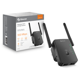 Repetidor Wi-Fi* 2,4 GHz, 19 m de cobertura