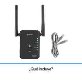 Repetidor Wi-Fi* 2,4 GHz, 19 m de cobertura