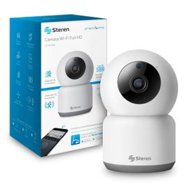 Cámara de seguridad Wi-Fi Full HD robotizada con seguidor de movimiento