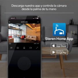 Cámara de seguridad Wi-Fi Full HD robotizada con seguidor de movimiento