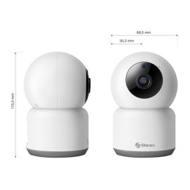 Cámara de seguridad Wi-Fi Full HD robotizada con seguidor de movimiento