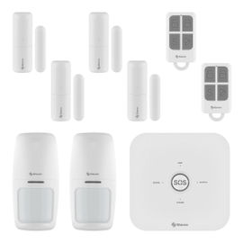 Sistema de seguridad Wi-Fi* con alarma, 6 sensores y 2 controles remoto Sistema de seguridad Wi-Fi* con alarma, 6 sensores y 2 controles remoto