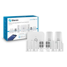Sistema de seguridad Wi-Fi* con alarma, 6 sensores y 2 controles remoto Sistema de seguridad Wi-Fi* con alarma, 6 sensores y 2 controles remoto