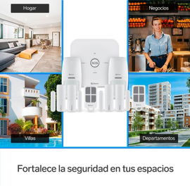 Sistema de seguridad Wi-Fi* con alarma, 6 sensores y 2 controles remoto Sistema de seguridad Wi-Fi* con alarma, 6 sensores y 2 controles remoto