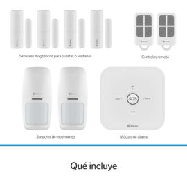 Sistema de seguridad Wi-Fi* con alarma, 6 sensores y 2 controles remoto Sistema de seguridad Wi-Fi* con alarma, 6 sensores y 2 controles remoto