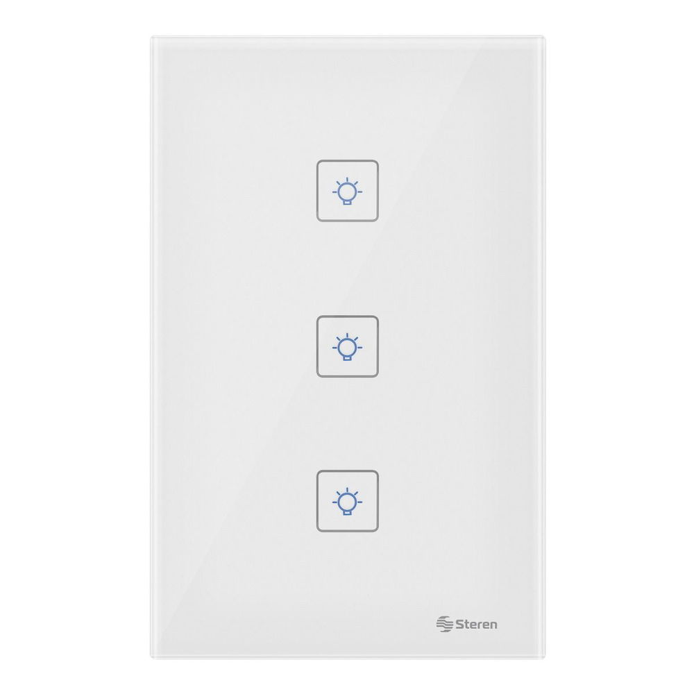 Apagador Wi-Fi* touch triple Apagador Wi-Fi* touch triple