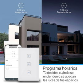 Apagador Wi-Fi* touch triple Apagador Wi-Fi* touch triple