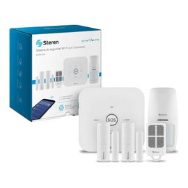 Sistema de seguridad Wi-Fi* con alarma, 3 sensores y control remoto Sistema de seguridad Wi-Fi* con alarma, 3 sensores y control remoto
