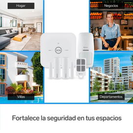 Sistema de seguridad Wi-Fi* con alarma, 3 sensores y control remoto Sistema de seguridad Wi-Fi* con alarma, 3 sensores y control remoto