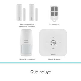 Sistema de seguridad Wi-Fi* con alarma, 3 sensores y control remoto Sistema de seguridad Wi-Fi* con alarma, 3 sensores y control remoto