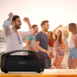 Bocina Bluetooth* BoomBox TWS, 350 W PMPO, negra Bocina Bluetooth* BoomBox TWS, 350 W PMPO, negra
