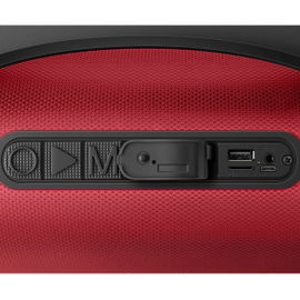 Bocina Bluetooth* BoomBox TWS, 350 W PMPO, roja