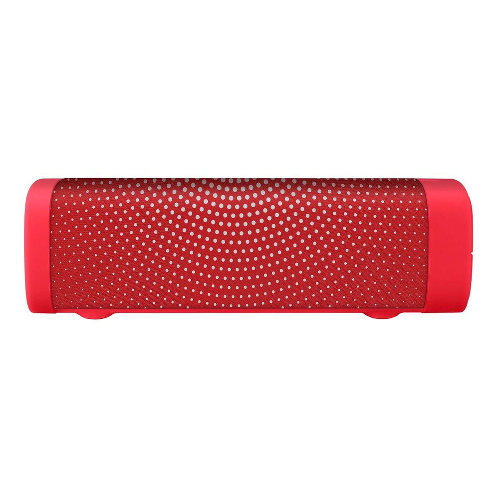 Bocina Bluetooth* mini SoundBar con acabado textil rojo
