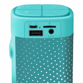Bocina Bluetooth* mini SoundBar con acabado textil verde
