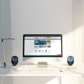Bocinas multimedia RoundEdge 70 W PMPO