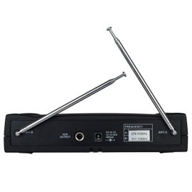 Sistema de 2 micrófonos inalámbricos VHF