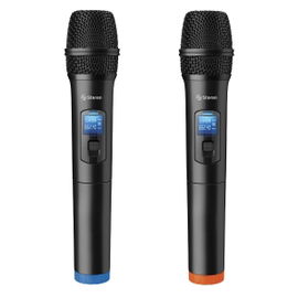 Sistema profesional con 2 micrófonos inalámbricos UHF