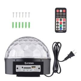 Esfera LED audio rítmica con bocinas y reproductor USB/SD Esfera LED audio rítmica con bocinas y reproductor USB/SD