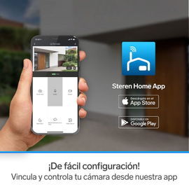 Cámara de seguridad Wi-Fi Full HD con reflector LED fija