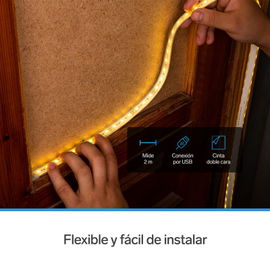 Tira LED Wi-Fi multicolor RGB de 2 m