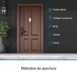 Cerradura digital Wi-Fi* de seguridad