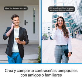 Cerradura digital Wi-Fi* de seguridad