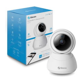 Cámara de seguridad Wi-Fi / Ethernet Full HD robotizada con seguidor de movimiento